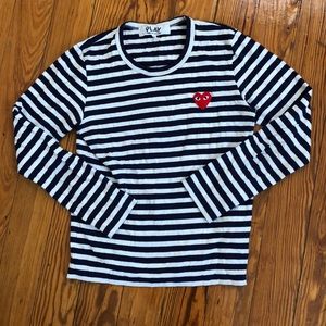 Play Comme des Garçons striped long sleeve shirt